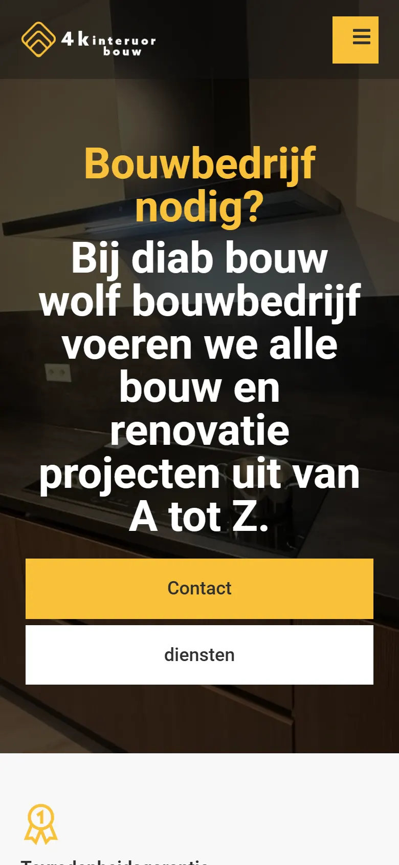 4K Interieur Bouw — A clean website for 4K Interieur Bouw in Amsterdam, specialists in tiling, plast (2)