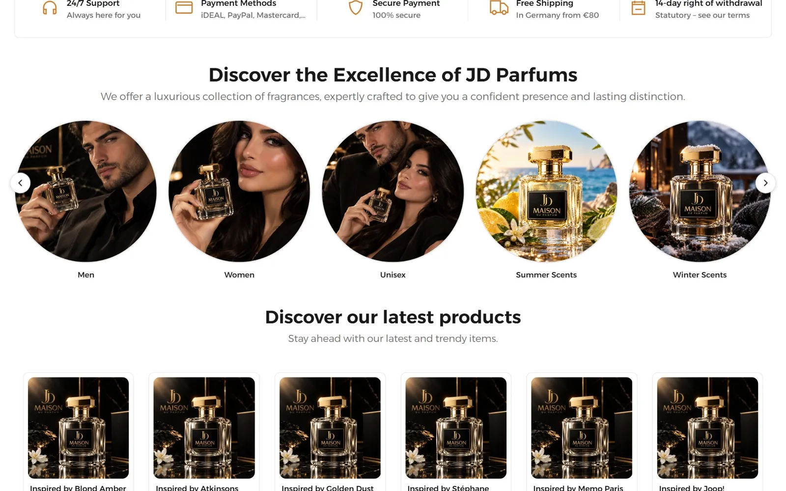 JD Parfums — متجر عطور بأربع لغات يضم مئات الروائح بأحجام متعددة، مع صفحات قانونية ألمانية وا (1)